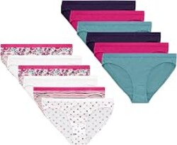 Hanes Girls' And Toddlers Underwear, Stretch Cotton Panties, 12-pack, Briefs, Bikini and Hipsters for Girls