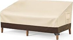 Vailge Patio Sofa Cover 3-Seater & Outdoor Couch Cover Waterproof | Heavy Duty 600D Oxford Patio Outdoor Furniture Covers Waterproof with Windproof Straps and Vents,Fits 79"x37"x35" Patio Sofa