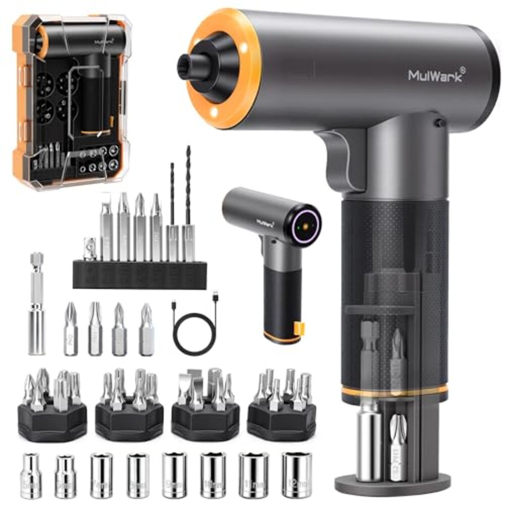 MulWark Electric Screwdriver Set, 4V Cor