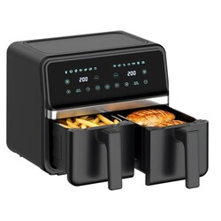 REABELL 4QT+4QT Dual Basket Air Fryer -