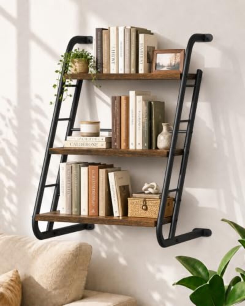 Floating Shelves for Wall,3-Tier Rustic