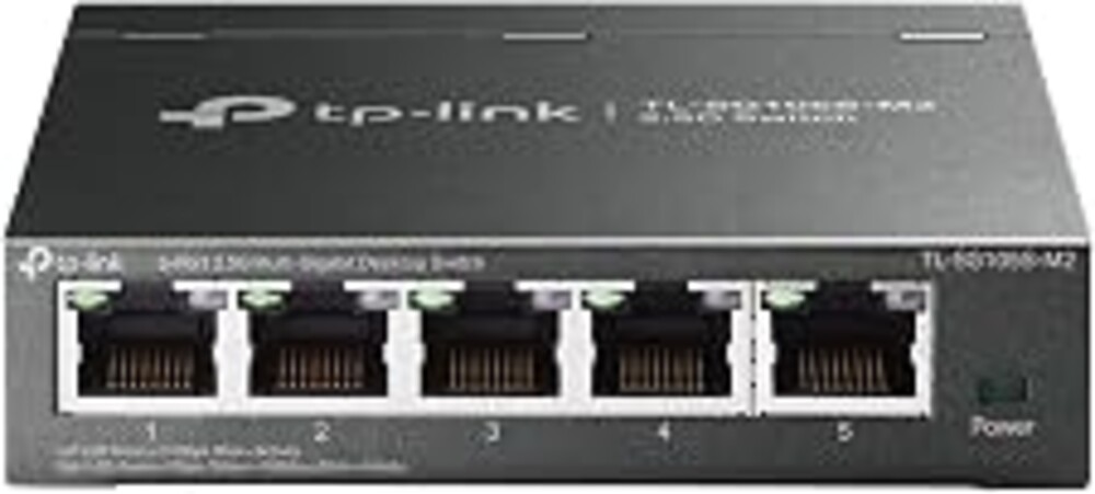 TP-Link TL-SG105S-M2, 5 Port Multi-Gigabit 2.5G Unmanaged Ethernet Switch | Ethernet Splitter, Plug & Play, Desktop/Wall Mount, Silent Operation
