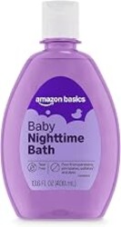 Amazon Basics Night-Time Baby Bath, Lightly Scented, 13.6 Fl Oz (Pack of 1), Packaging May Vary