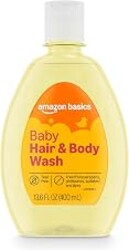 Amazon Basics Tear-Free Baby Hair and Body Wash, Lightly scented, 13.6 Fluid Ounce, 1-Pack, Packaging May Vary