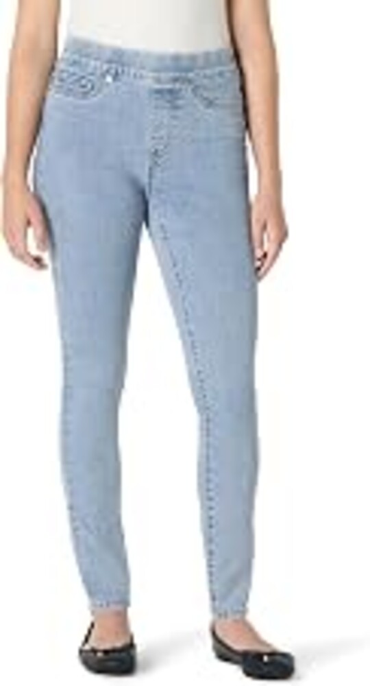 Amazon Essentials Women's Stretch Denim Mid-Rise Pull-On Skinny Jegging