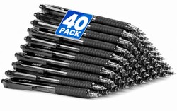 Sooez 40 Pack Bulk Pens Ballpoint, Smoot