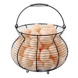 1 PCS Big Belly Wire Egg Baskets for Fre