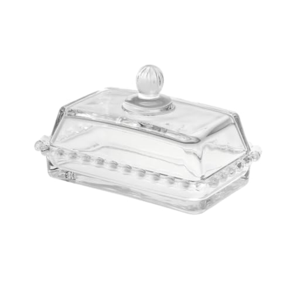 ZQXJWFY Glass Butter Dish with Lid, Clea