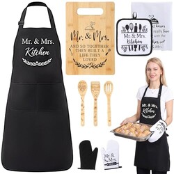 Lineshading Mr Mrs Apron Wedding Gifts f