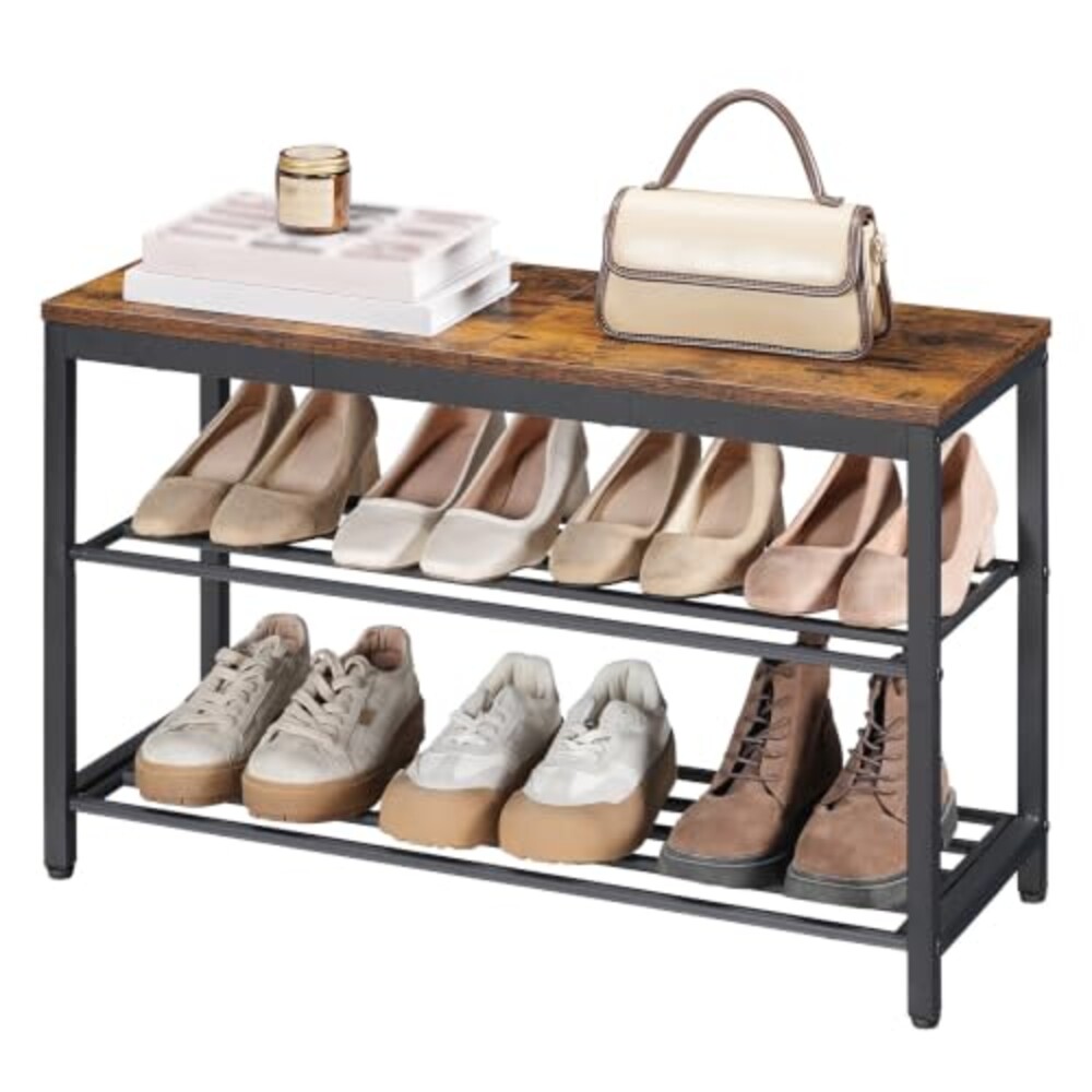 HOOBRO Shoe Bench, 3-Tier Narrow Entrywa