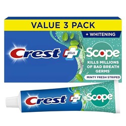 Crest + Scope Whitening Toothpaste - Pac