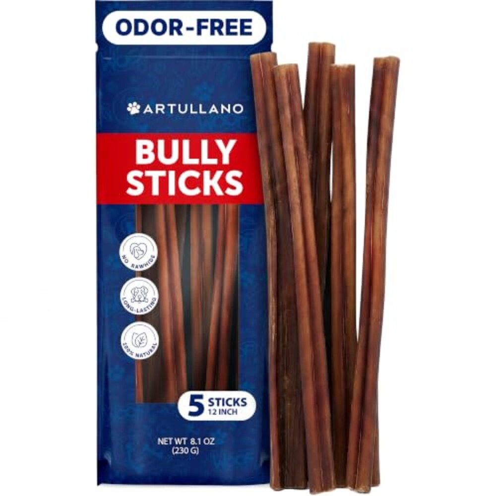 Natural Bully Sticks For Large Dogs - 12