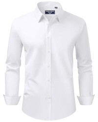 Alimens & Gentle Mens White Dress Shirt