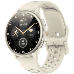 Smart Watch for Women, 1.32-inch Round TFT Display, Bluetooth Calling, IP68 Waterproof Fitness Smartwatch, 120+ Sports Modes, Compatible with Android & iPhone (Off‑white)