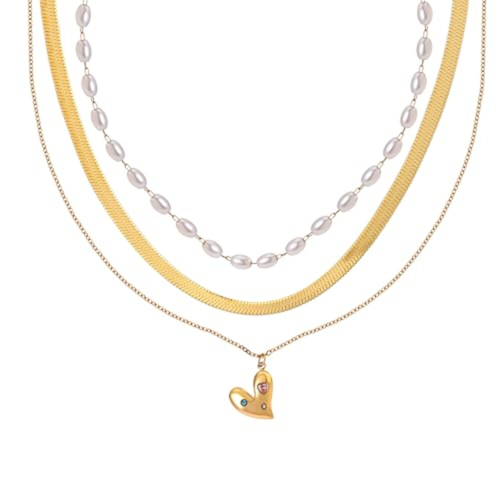 VceTd 3 Piece Necklace Set for Women, St