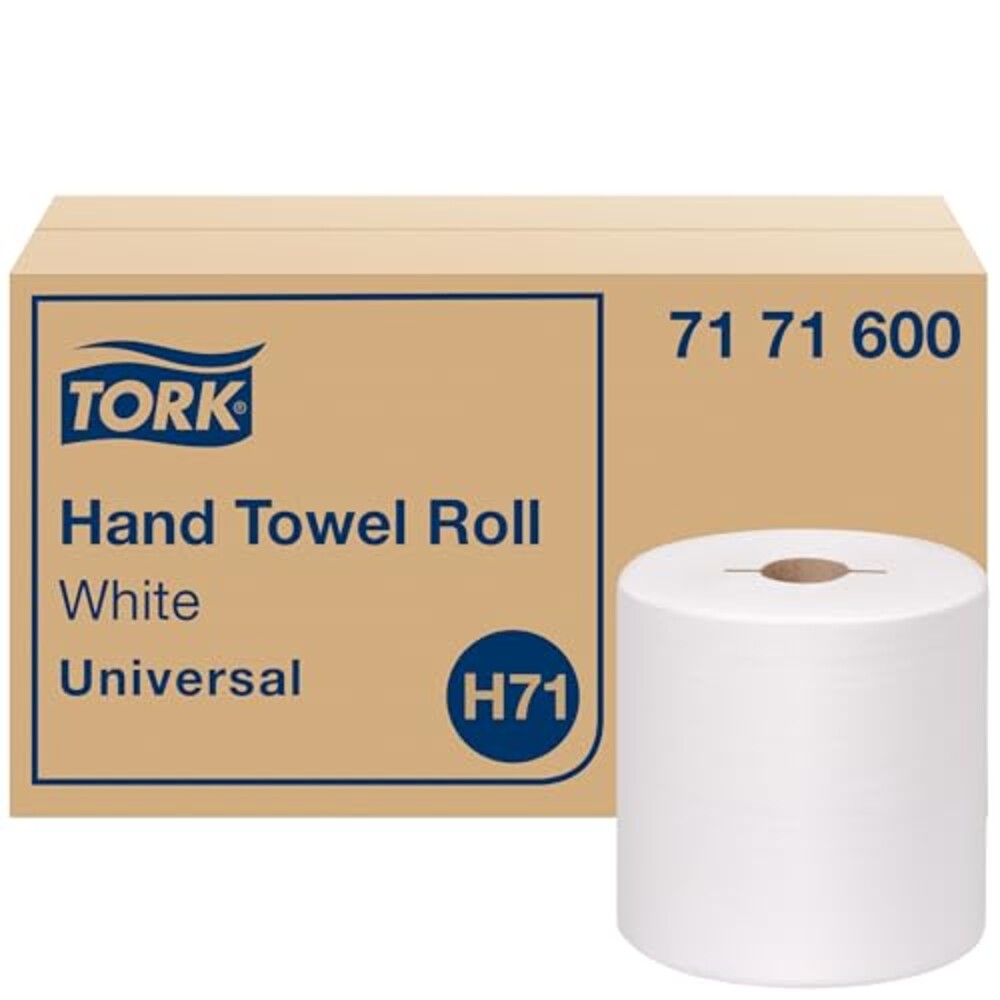 Tork Hand Towel Roll, White, H71, 6 Roll