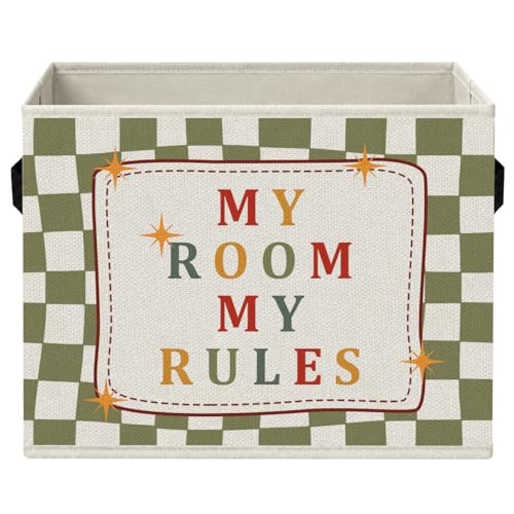 BCUANGD Kids Nursery Storage Bins with H