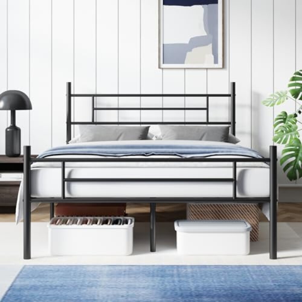 Avenco Metal Platform Bed Frame Full Siz