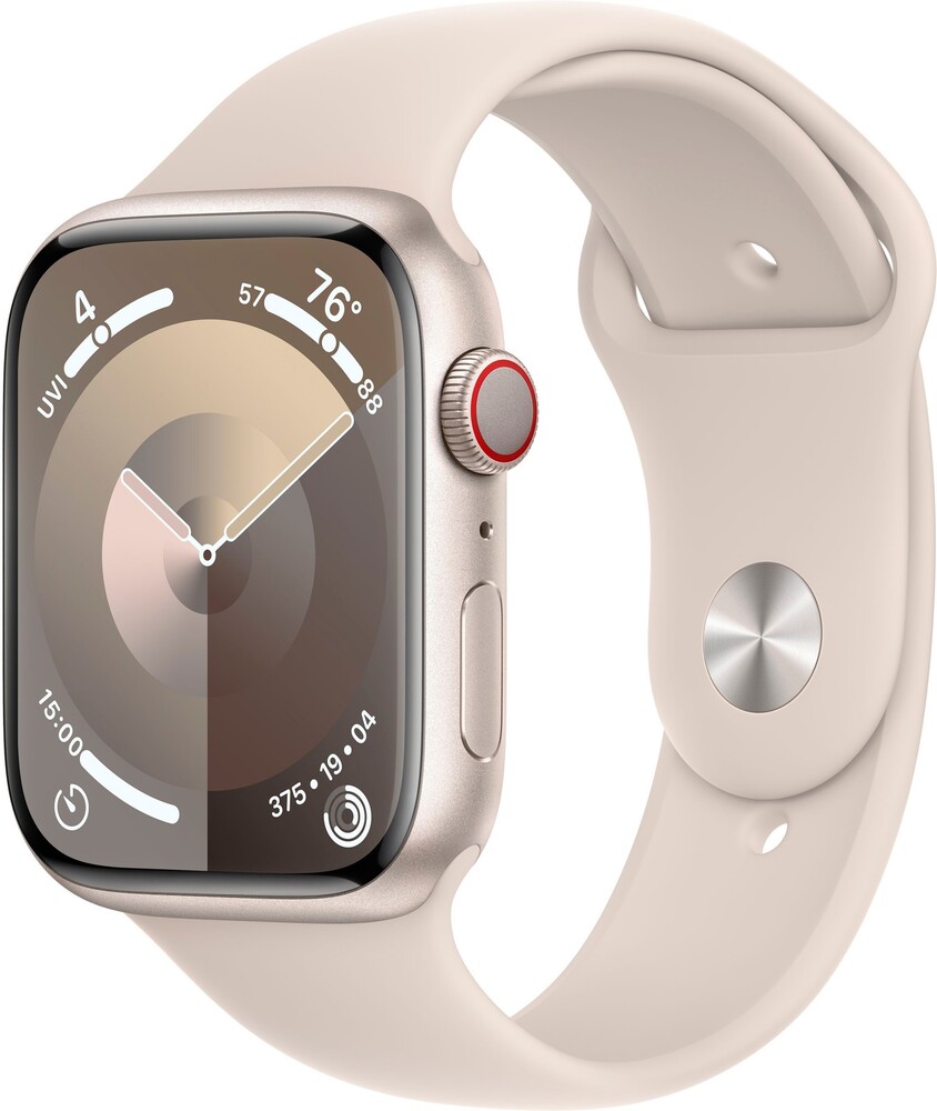 Apple Watch Gen 9 Series 9 Cell 45mm Starlight Aluminum - Starlight Sport Band