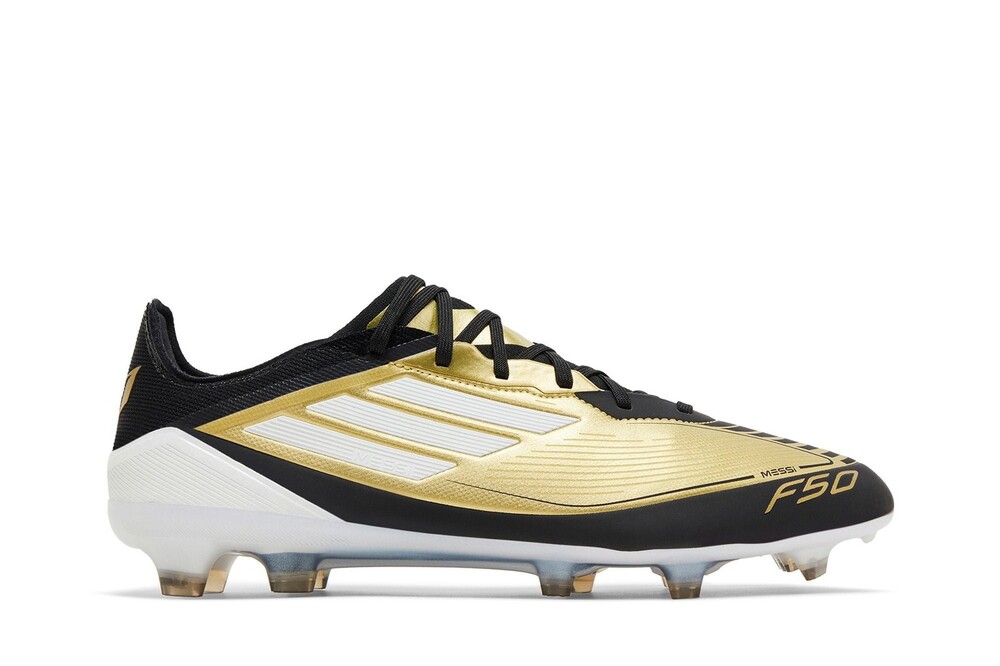 [JI2502] MENS ADIDAS F50 PRO FG 'MESSI GOLD METALLIC CLOUD WHITE CORE BLACK'
