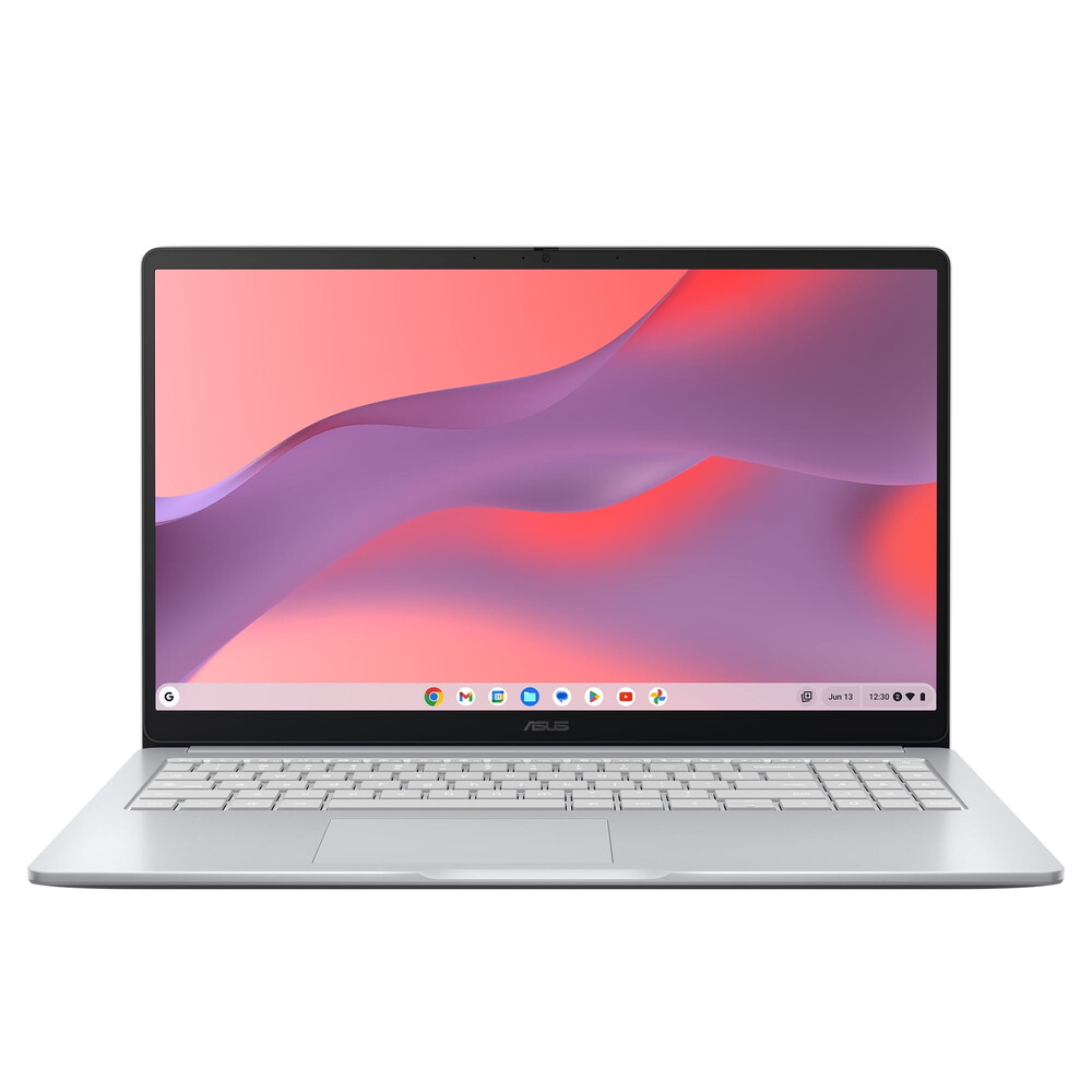 ASUS Chromebook CX1 15.6" FHD Intel Celeron N4500 128GB eMMC 4GB RAM ChromeOS, Pure Gray
