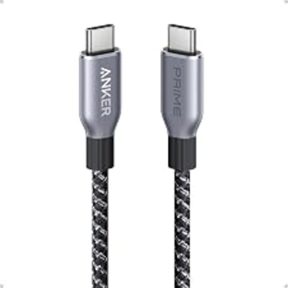 Anker Prime USB C to USB C Cable, 240W Fast Charging Durable Cable (3 ft) | USB 2.0 Upcycled Braided Nylon, 100-Year Bend Durability for iPhone 17 / 17 Pro / 17 Pro Max, MacBook, Galaxy, and More
