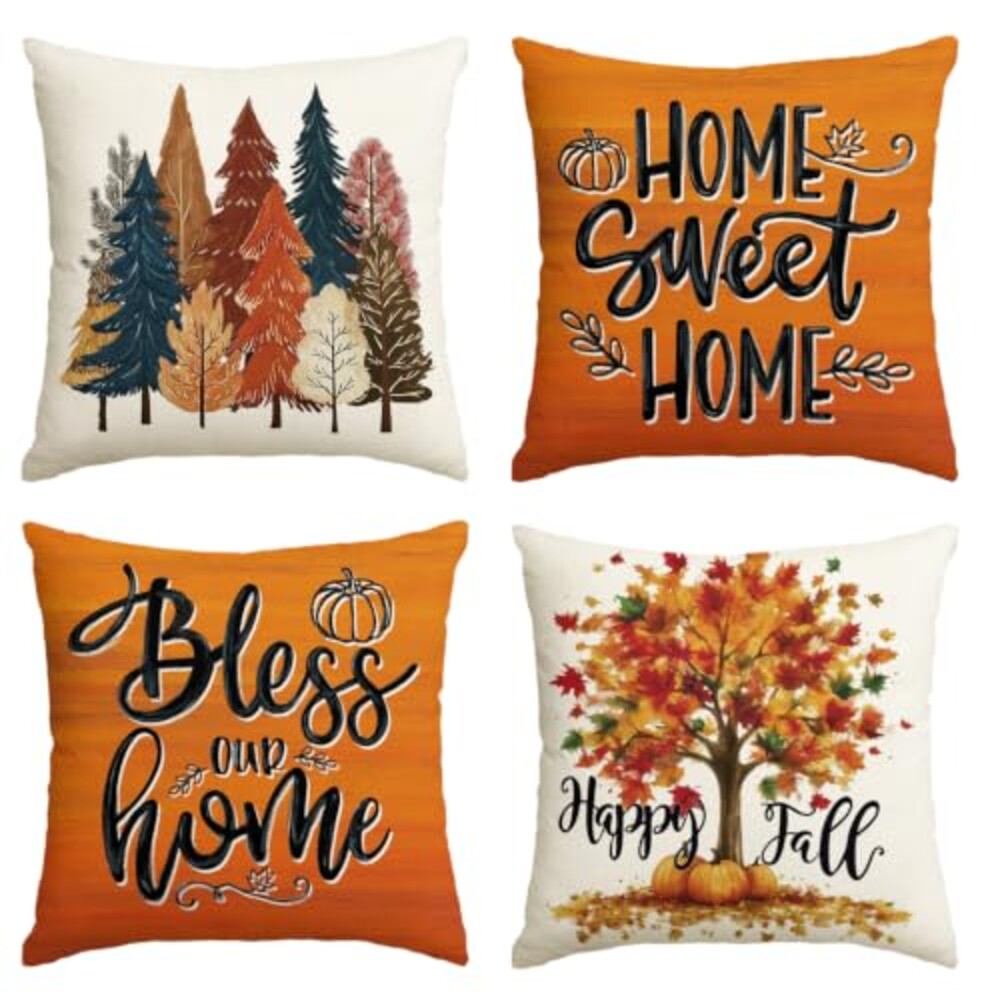 AVOIN colorlife Hallo Fall Trees Throw P