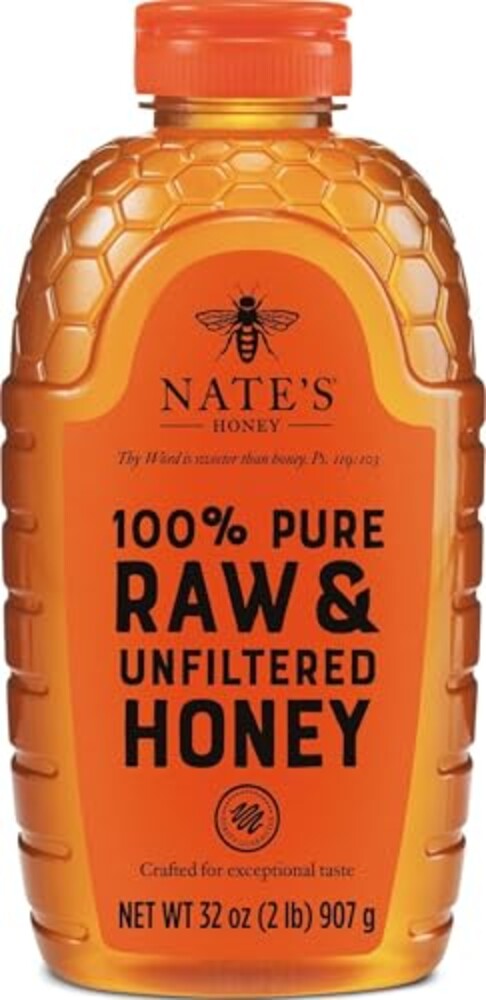 Nate's 100% Pure, Raw & Unfiltered Honey