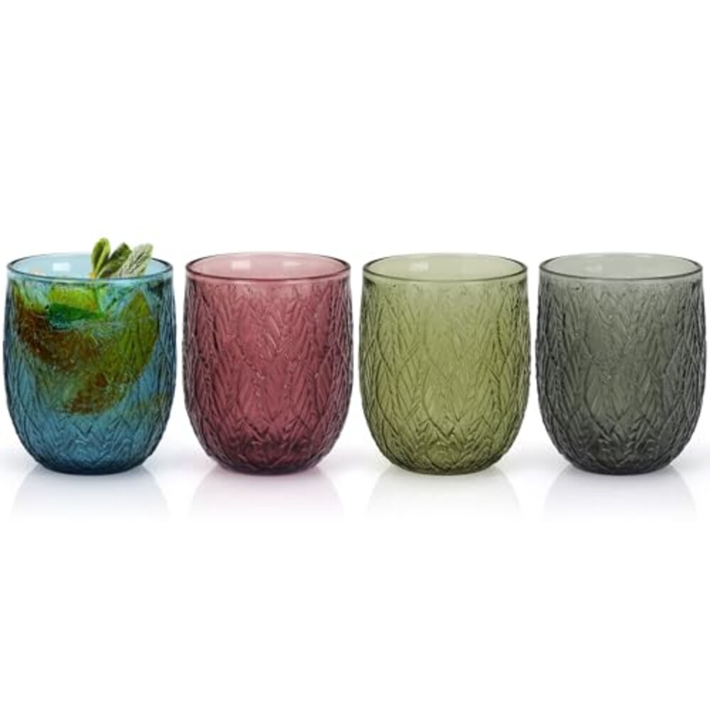 Topsky Vintage Drinking Glass Set of 4,1