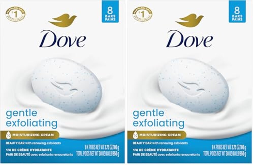 Dove Beauty Bar Soap Gentle Exfoliating,
