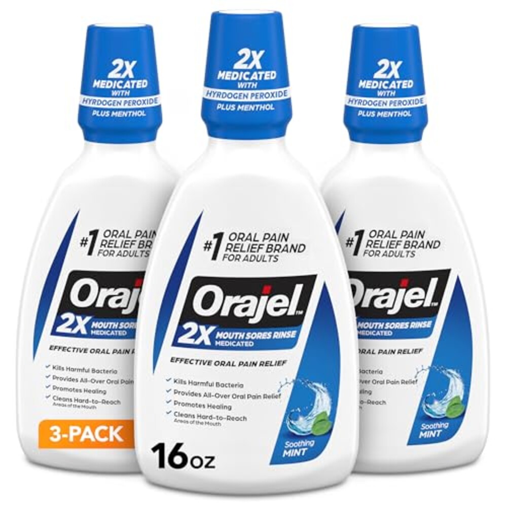 Orajel Mouth Sore Medicated Rinse for Or