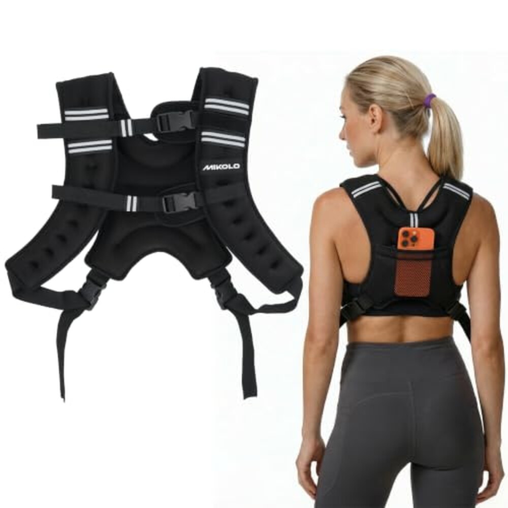 MIKOLO Weighted Vest Women, 8lb/12lb/16l
