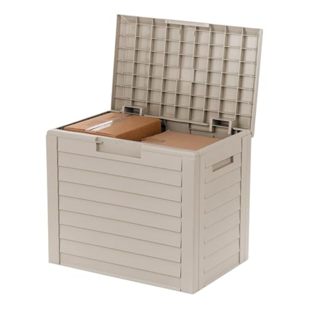IRIS USA 35 Gallon Outdoor Deck Box, Loc