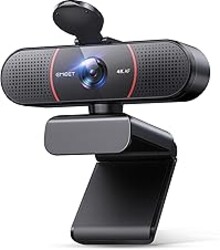 EMEET C960 4K Webcam for PC, PDAF Auto Focus, Dual Omni Mics, 73° FOV | Auto Light Correction, USB-A, Plug&Play, Web cam 4K with Privacy Cover, Webcam 4K Works for Zoom/Teams/Google Meet, Laptop/PC