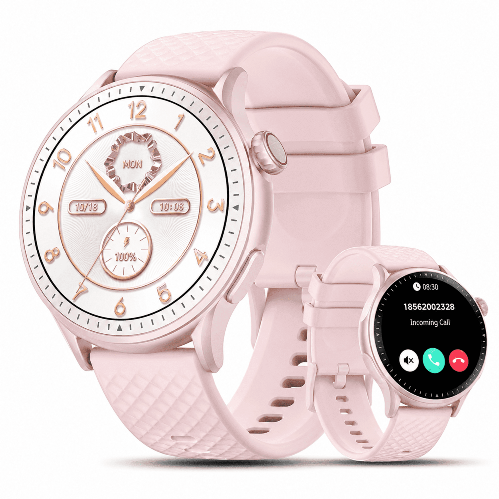 Cillso Smart Watch for Women, 1.46" AMOLED Round Smartwatch with Bluetooth Calling, 100+ Sports Modes, Daily Activity & Sleep Tracking, 3ATM Water Resistant Fitness Tracker for Android iPhone