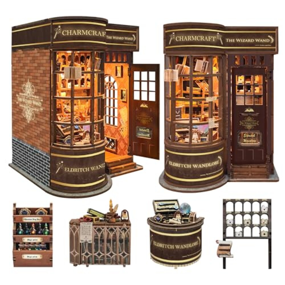 IBOHEYE DIY Book Nook Kit Magic Miniatur