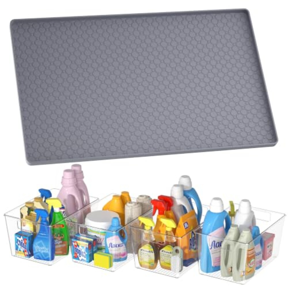Waterproof Under Sink Mat 34"x22" with 4
