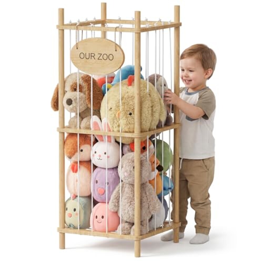 Brelley Stuffed Animal Storage Wood Toy