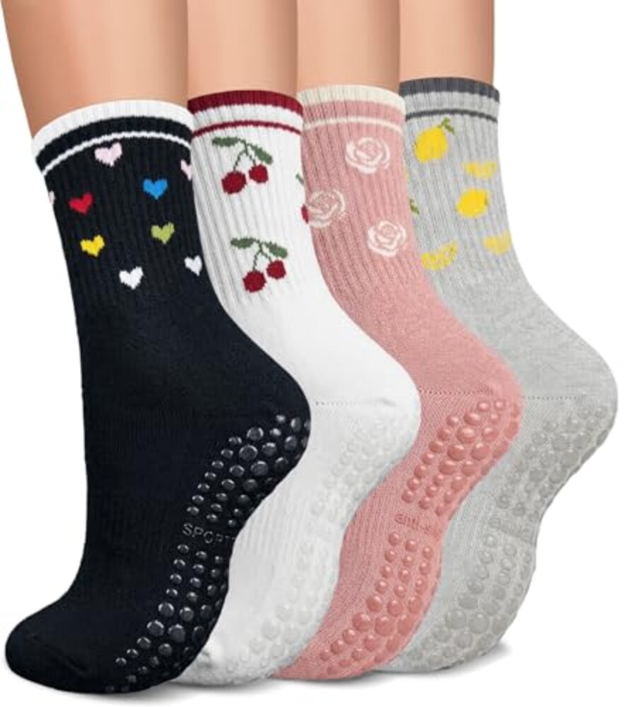 yeuG Grip Socks Pilates Grippy Socks Wom