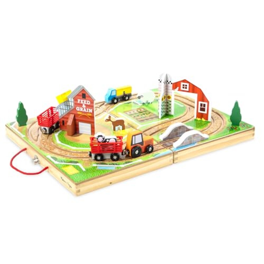 Melissa & Doug 17-Piece Wooden Take-Alon
