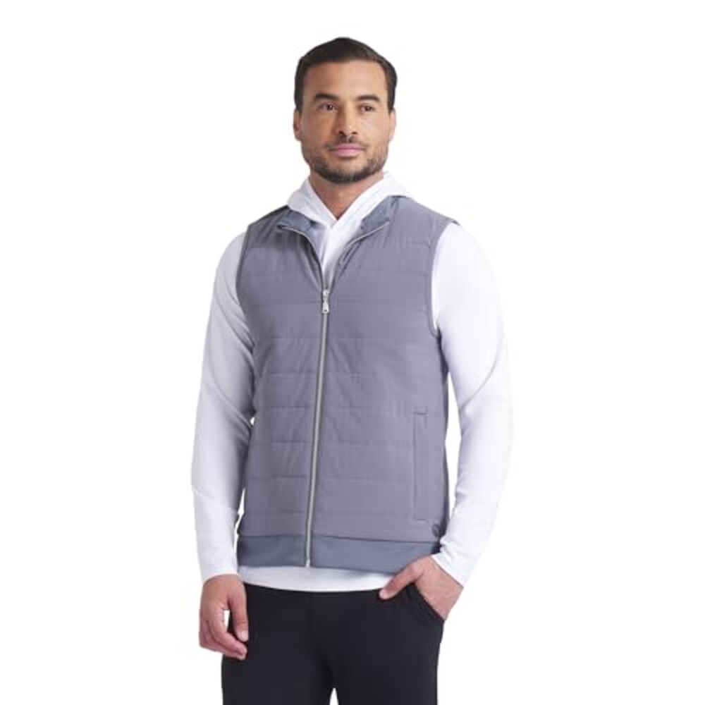 Puma Golf CLUBHOUSE FLEECE VEST, SLATE S