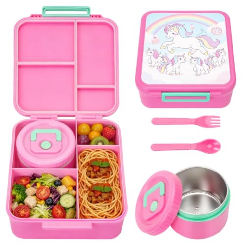 Kids Bento Lunch Box with 12oz Insulated