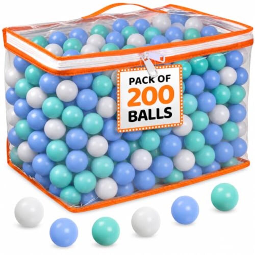 200 Ball Pit Balls for Toddlers with Sto