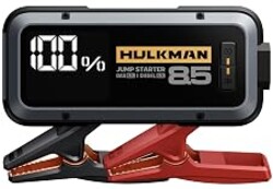 Hulkman Alpha85 Smart Portable Jump Starter, 2000A Battery Booster Pack with LED Display, Flashlight, 74Wh Power Bank & Jumper Cable, 12V Jump Box for up to 8.5L Gas & 6.0L Diesel, Cars, SUVs & Trucks