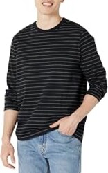 Amazon Essentials Men's Regular-Fit Crewneck Long-Sleeve T-Shirt, Casual Cotton Jersey