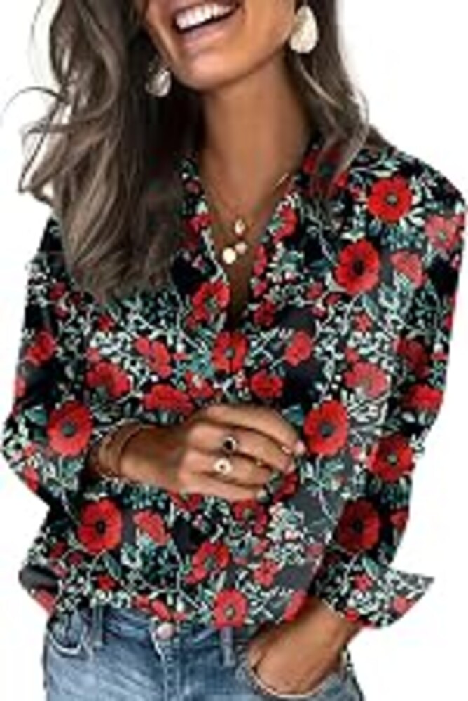 Zeagoo Satin Blouses for Women Silk Button Down Shirts Long Sleeve Tops | Dressy Casual Shirts, Business Casual Outfits, Ladys Fashion Clothes for Spring Summer Fall
