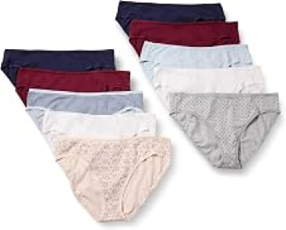 Amazon Essentials Women's Cotton Spandex Bikini Brief Underwear (Available in Plus Size)