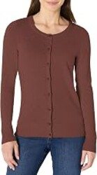 Amazon Essentials Women's Lightweight Crewneck Cardigan Sweater