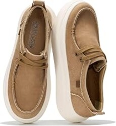Project Cloud Canvas Platform Loafers for Women Boat Shoes for Women (Dana) | Canvas Womens Sneakers with High Density SmartFoam Insole Womens Shoes - Lightweight Womens Sneakers Women Footwear