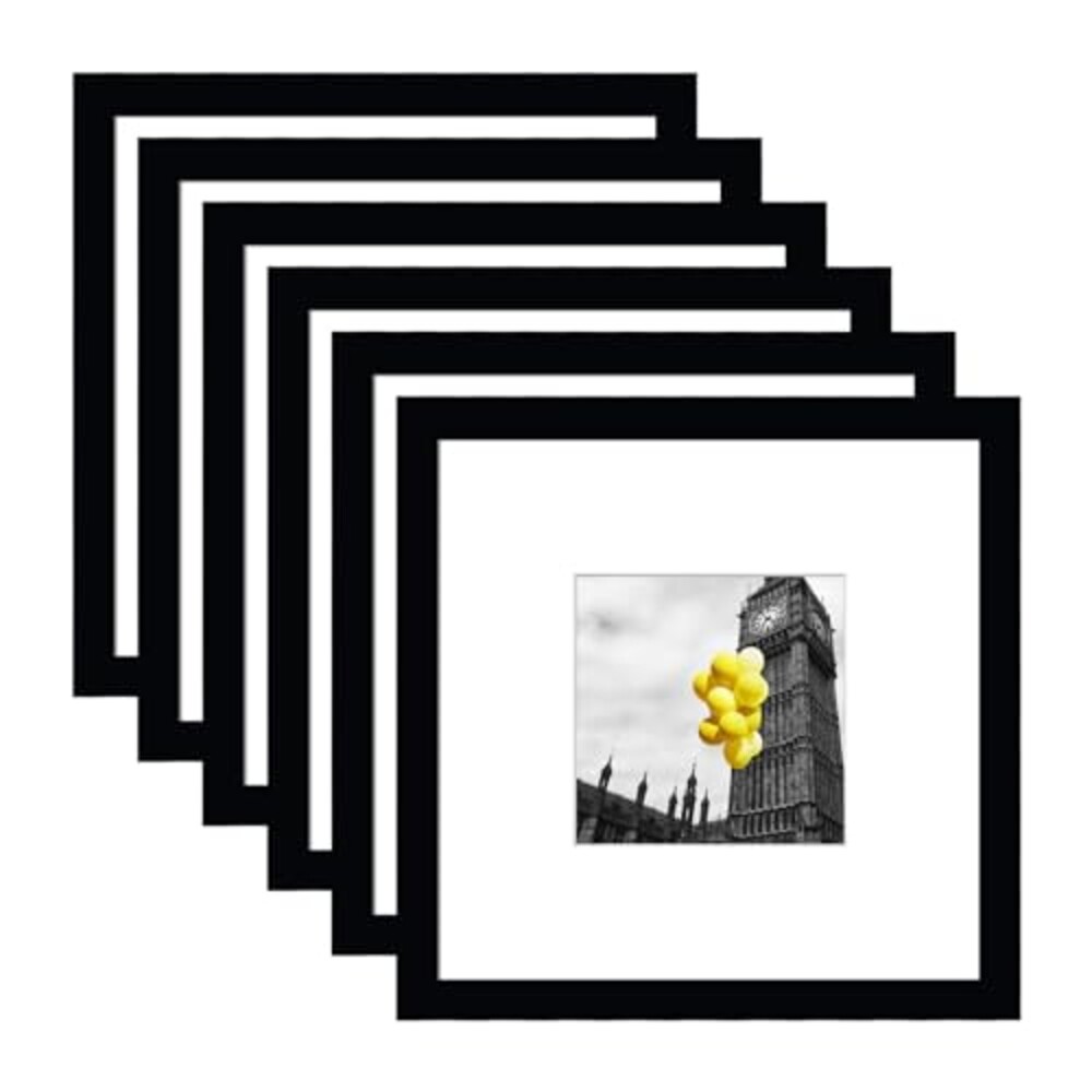 BSRHOME 8x8 Picture Frame Set of 6, Disp